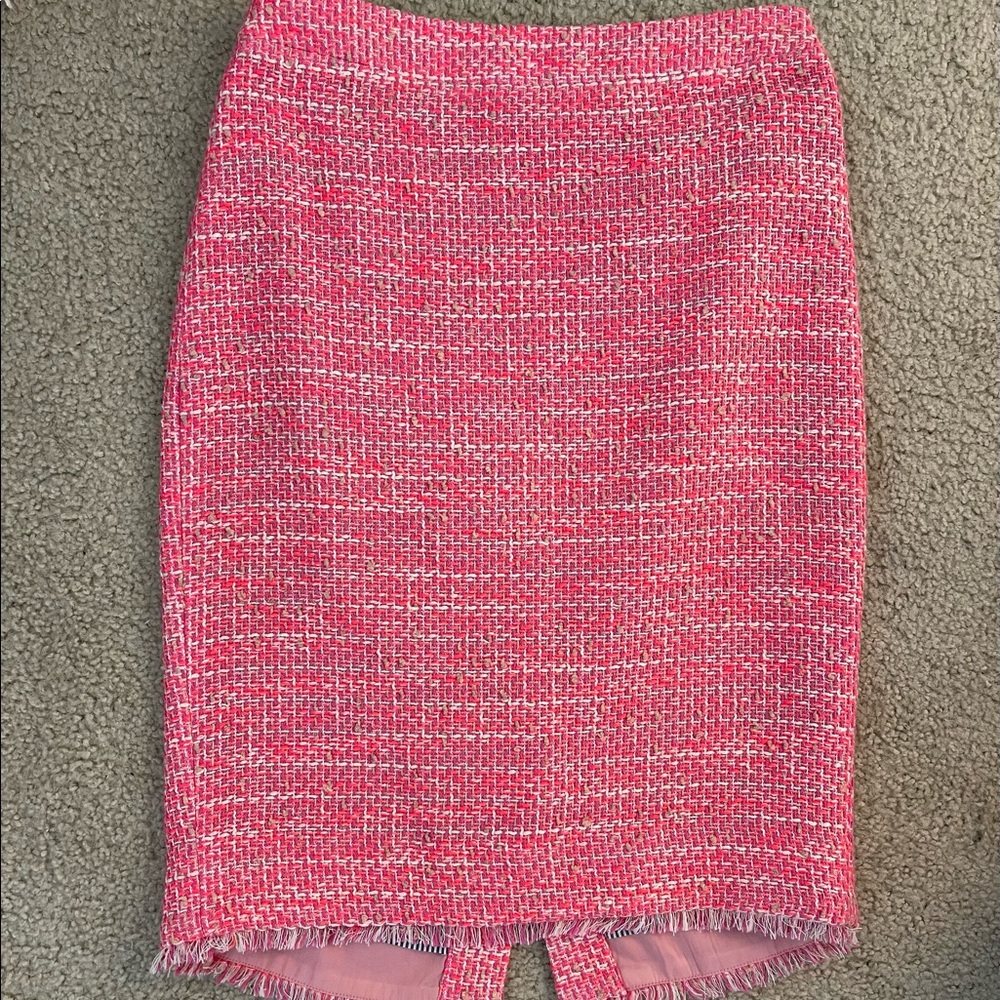 J. Crew Bright Pink Pencil Skirt - barely used